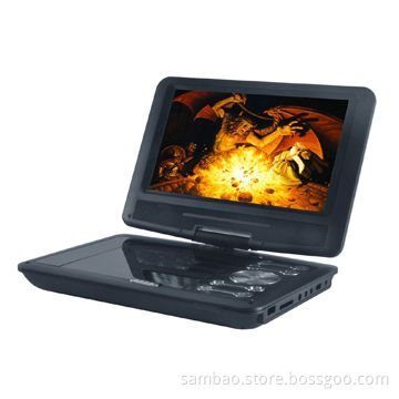 9-inch TFT LCD Screen Portable DVD Player with 270 Degrees Swivel, USB, SD Slot, ATV and GamesNew
